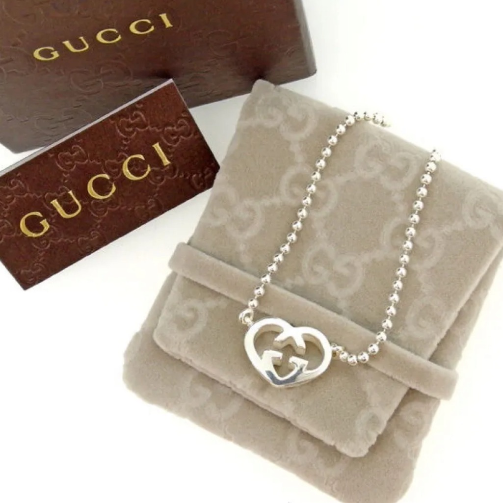 Gucci Italian Luxury Necklace 925 Sterling Silver
